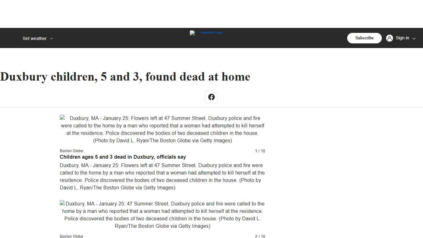 Duxbury children, 5 and 3, found dead at home - masslive.com